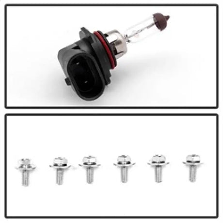 Headlight bulb and screws for Dodge Ram OEM fog lights upgrade