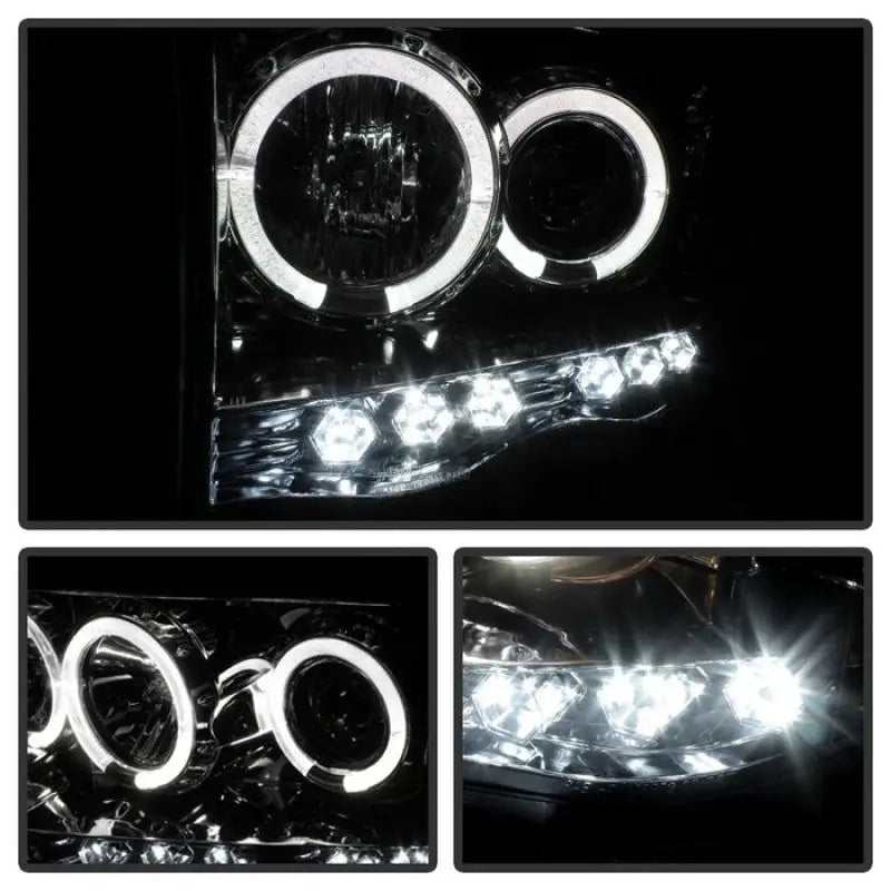 Bright Spyder Dodge Ram 1500 projector headlights with LED halo for enhanced visibility