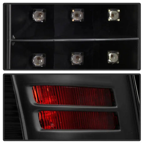 Automotive tail light assembly with LED tail lights for Dodge Ram 1500 09-18 and 2500 3500