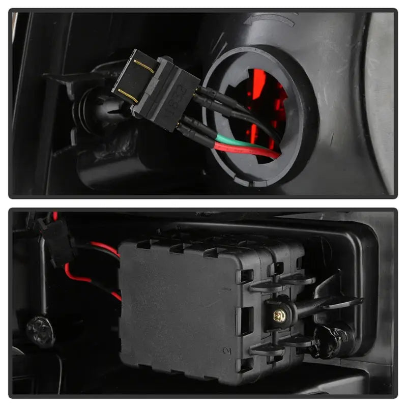 LED tail lights assembly for Dodge Ram 1500 09-18, black LED tail lights upgrade