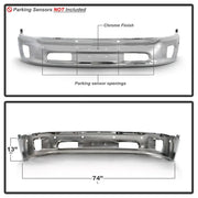 Spyder Dodge Ram 1500 14-18 Bottom w/Sensor w/Fog Light Hole Front Bumper - Chrome (OEM 68160857AA)