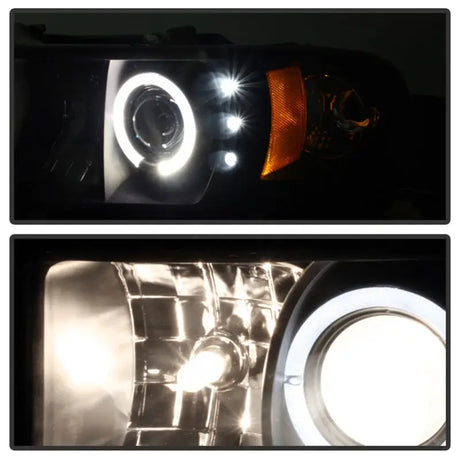 Spyder Dodge Ram 1500 94-01 Sport Projector Headlights LED Halo LED Black Smoke, RV, Automotive, Powersports, off-road, marine, exterior, truck accessories, interior, truck bed, RV parts, Truck & Automotive, Lights, AVADA - Best Sellers