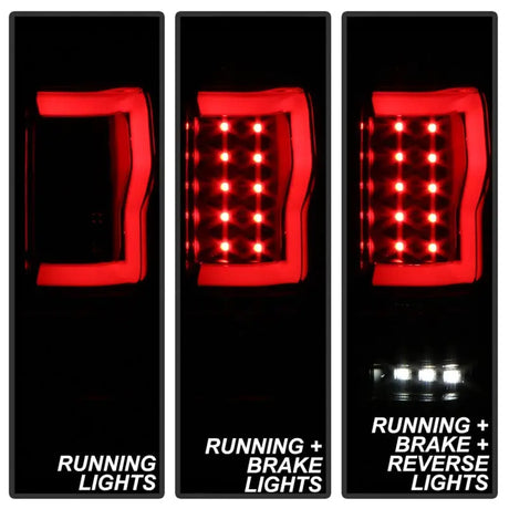Spyder Ford F150 04-08 Styleside Tail Light V2 - LED - Black Smoke ALT-YD-FF15004V2-LBLED-BSM 