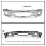 Spyder Ford F150 09-14 w/Fog Light Hole w/o Harley Model Front Bumper - Chrome (OEM 9L3Z17757B) - Truck & Automotive