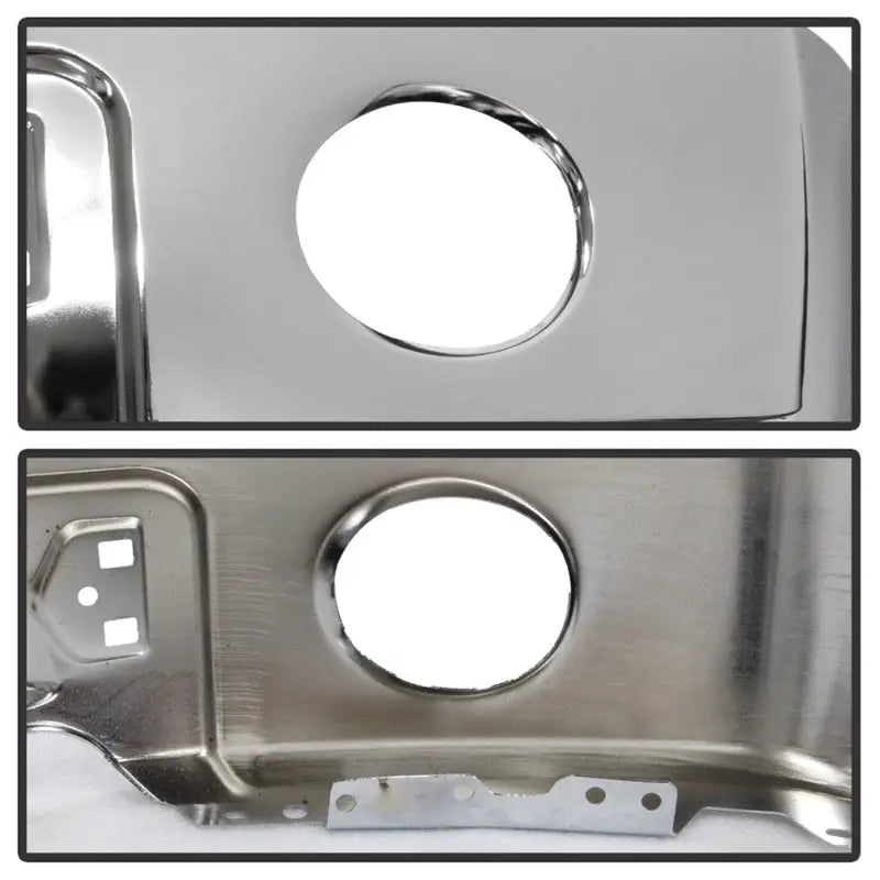 Spyder Ford F150 09-14 w/Fog Light Hole w/o Harley Model Front Bumper - Chrome (OEM 9L3Z17757B) - Truck & Automotive