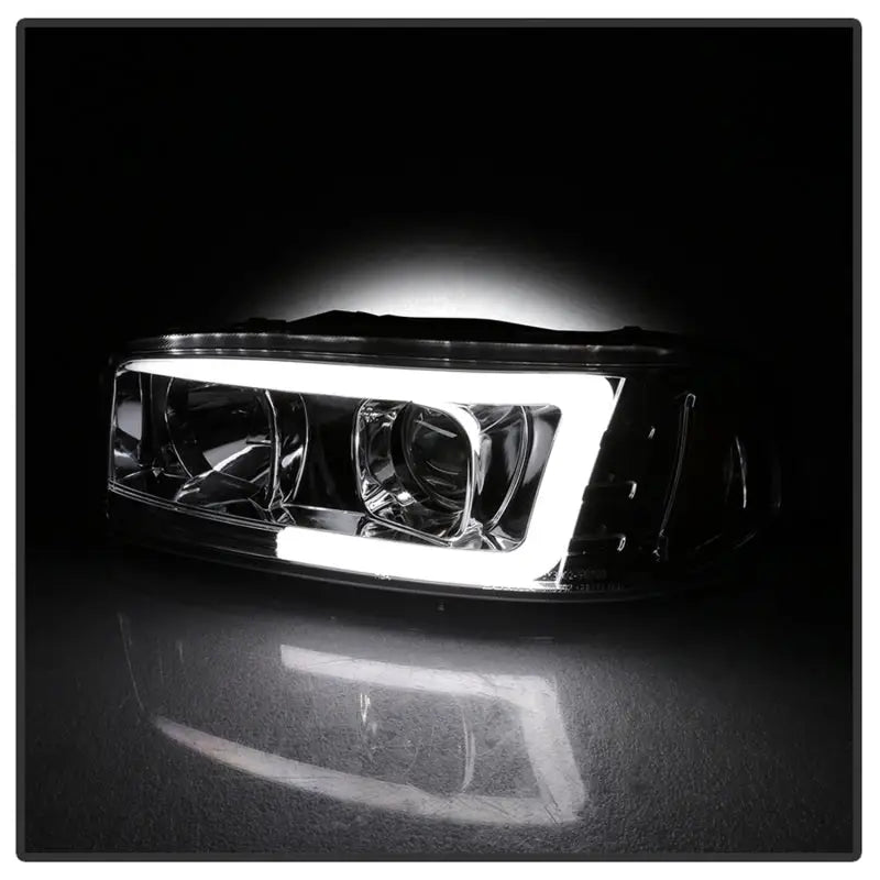 Spyder GMC Sierra 1500/2500/3500 99-06 V2 Projector Headlights - DRL - Chrome PRO-YD-CDE00V2-LB-C 