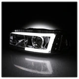 Spyder GMC Sierra 1500/2500/3500 99-06 V2 Projector Headlights - DRL - Chrome PRO-YD-CDE00V2-LB-C 