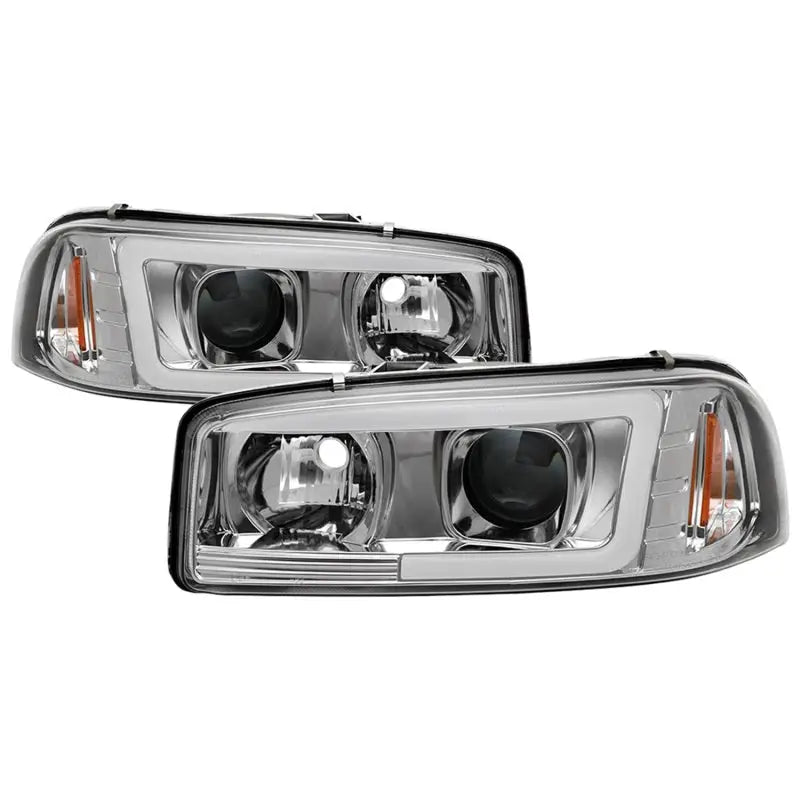 SPYDER Spyder GMC Sierra 1500/2500/3500 99-06 V2 Projector Headlights - DRL - Chrome PRO-YD-CDE00V2-LB-C