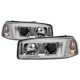 SPYDER Spyder GMC Sierra 1500/2500/3500 99-06 V2 Projector Headlights - DRL - Chrome PRO-YD-CDE00V2-LB-C