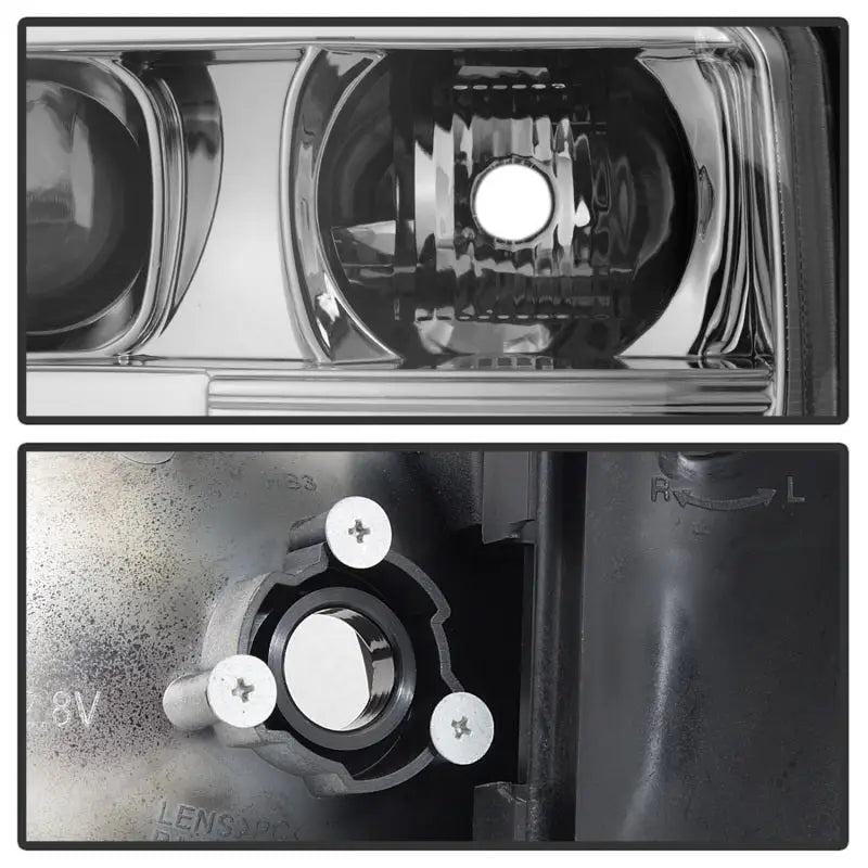 Spyder GMC Sierra 1500/2500/3500 99-06 V2 Projector Headlights - DRL - Chrome PRO-YD-CDE00V2-LB-C 
