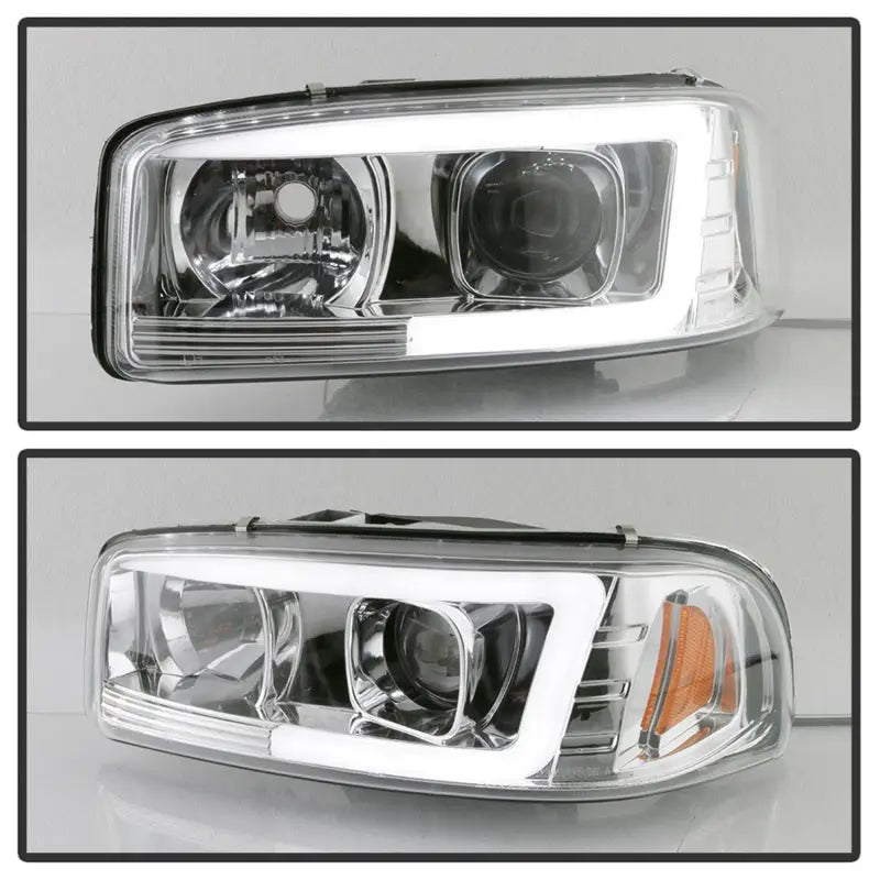 Spyder GMC Sierra 1500/2500/3500 99-06 V2 Projector Headlights - DRL - Chrome PRO-YD-CDE00V2-LB-C 
