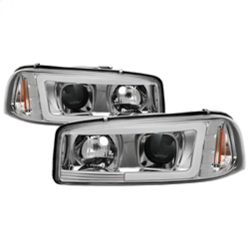 Spyder GMC Sierra 1500/2500/3500 99-06 V2 Projector Headlights - DRL - Chrome PRO-YD-CDE00V2-LB-C 
