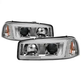 Spyder GMC Sierra 1500/2500/3500 99-06 V2 Projector Headlights - DRL - Chrome PRO-YD-CDE00V2-LB-C 