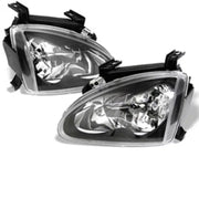 Black headlights for Honda Del Sol 93-97, crystal style fit for Del Sol projects