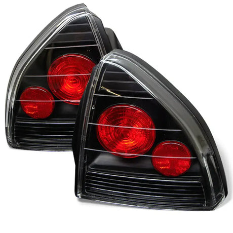 Spyder Honda Prelude 92-96 Euro Style Tail Lights Black ALT-YD-HP92-BK - Truck & Automotive