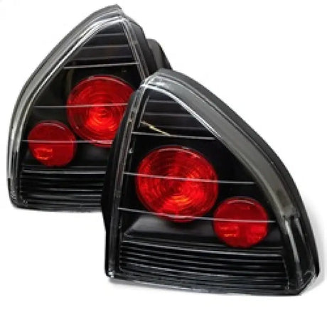 Spyder Honda Prelude 92-96 Euro Style Tail Lights Black ALT-YD-HP92-BK - Truck & Automotive