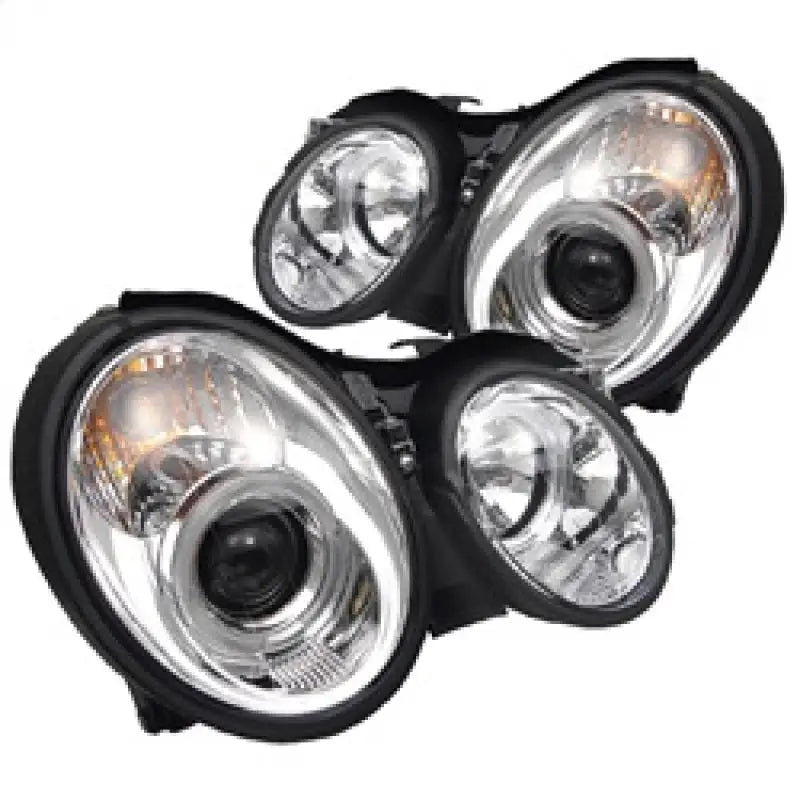 Chrome projector headlights for Mercedes Benz CLK 98-02, fits Mercedes Benz cars