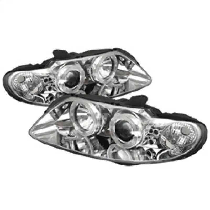 Spyder Pontiac GTO 04-06 Projector Headlights LED Halo Chrome High H1 Low PRO-YD-PGTO04-HL-C - Truck & Automotive