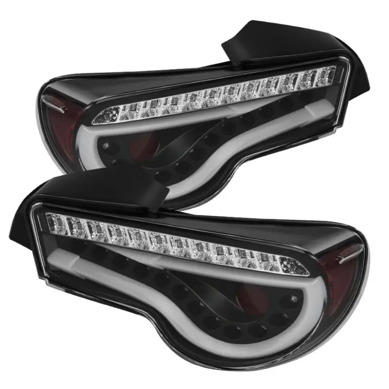 Spyder Scion FRS 12-14/Subaru BRZ 12-14 Light Bar LED Tail Lights Black ALT-YD-SFRS12-LBLED-BK - Truck & Automotive