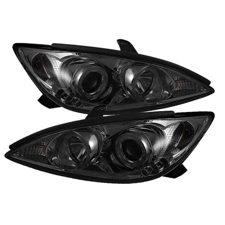 Spyder Toyota Camry 02-06 Projector Headlights LED Halo Smoke High H1 Low PRO-YD-TCAM02-HL-SM - Truck & Automotive