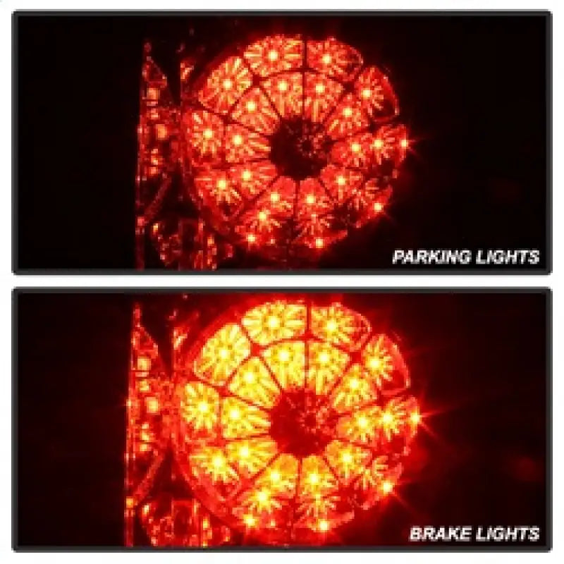 Smoked round LED tail lights for Toyota Tundra 07-13, cool LED tail lights upgrade