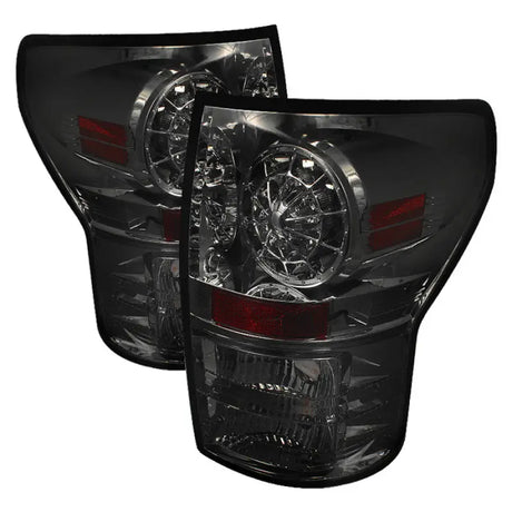 Smoked LED tail lights for Toyota Tundra 07-13, stylish and bright tail lights upgrade