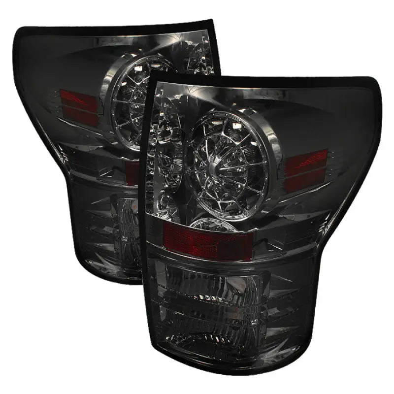 Smoked LED tail lights for Toyota Tundra 07-13, stylish and bright tail lights upgrade