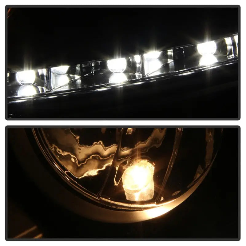 Spyder Volkswagen GTI 06-09/Jetta 06-09 Xenon/HID Model Only - DRL Black PRO-YD-VG06-HID-DRL-BK - Truck & Automotive