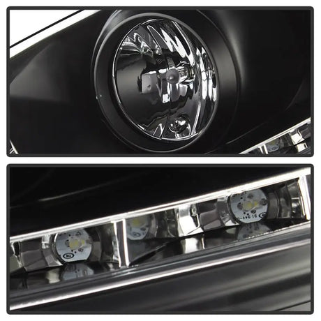 Spyder Volkswagen GTI 06-09/Jetta 06-09 Xenon/HID Model Only - DRL Black PRO-YD-VG06-HID-DRL-BK - Truck & Automotive