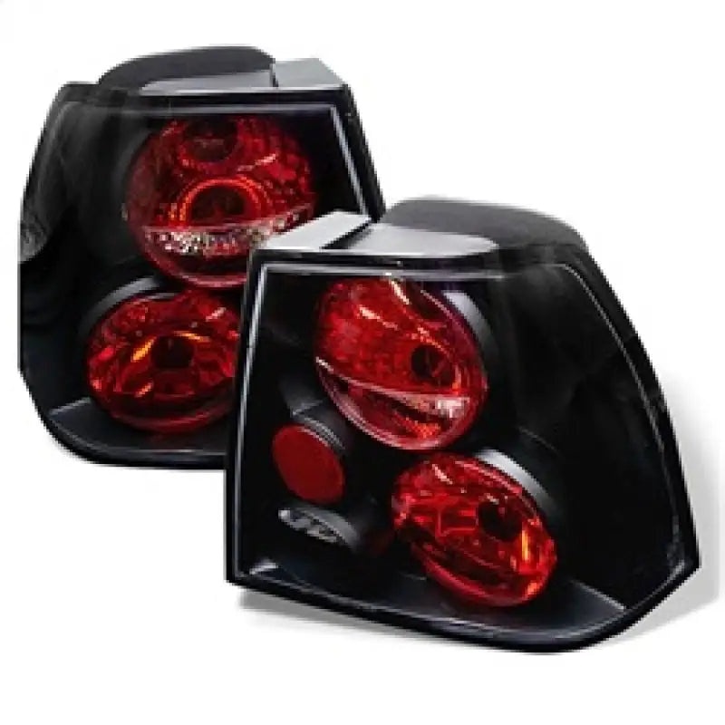 Spyder Volkswagen Jetta 99-04 Euro Style Tail Lights Black ALT-YD-VJ99-BK - Truck & Automotive