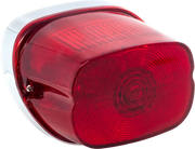 Sqaureback Led Tailight Red Lense Hardwire - Powersports