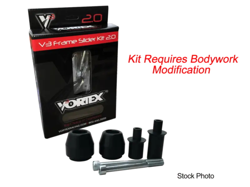 SR108 Vortex Frame Sliders V3 2.0 Mod Req Blk Hon - RV and Auto Parts