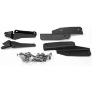 Black metal case hardware and fasteners for hard luggage mounting in SR1144 Top Case Hardware
