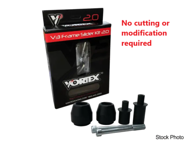 SR187 Vortex Frame Sliders V3 2.0 Blk Yam - RV and Auto Parts