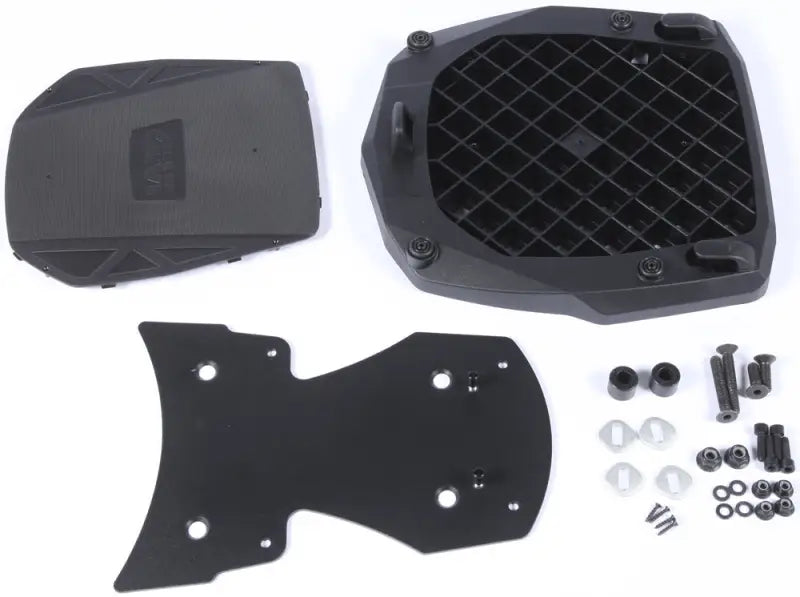 SR3101 Top Case Hardware for motorcycle hard luggage mounting in matte black