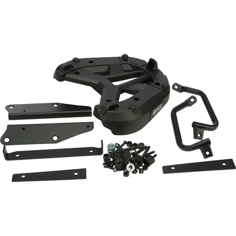 SR3105 Top Case Hardware for Motorcycle Luggage Mounting, Matte Black Hard Luggage Mount