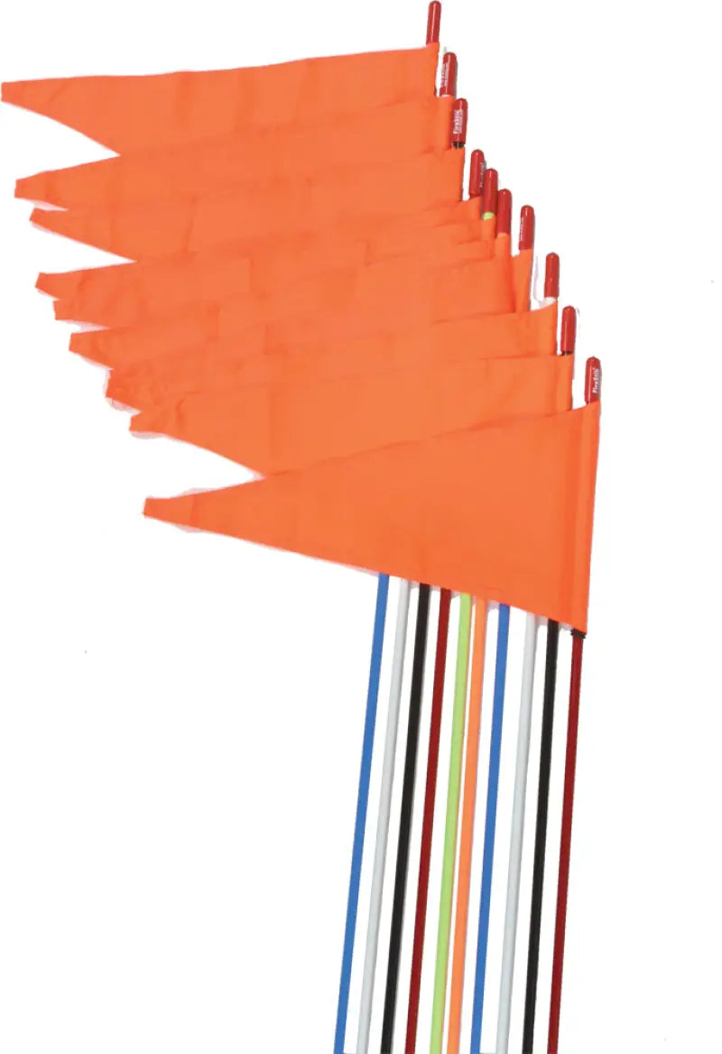 SR7-ST-R Safety Flags Stud Mount Red 7' 10/Pk 