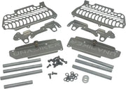 Unabiker radiator guard and mounting hardware for Suzuki SRMX45017-K in black