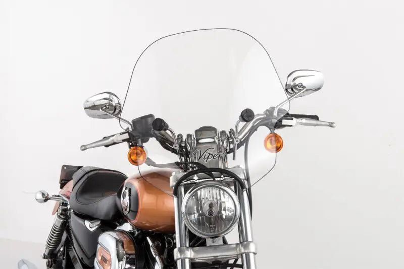 SS-10CHR-C-1.25" SS 10 Viper W/S Clear W/Chrome Hardware 1 1/4" 