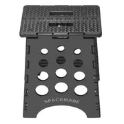Black SS-15 Big Ant Folding Step Stool 15In with non-slip surface, durable construction, and carrying handle; ideal for RV, automotive, powersports, off-road, marine, exterior, and interior use, truck accessories, truck bed, and RV parts, AVADA - Best Sellers