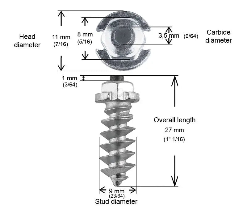SS-25200 1’’ 25mm Shoulder Screw Studs Qty 200