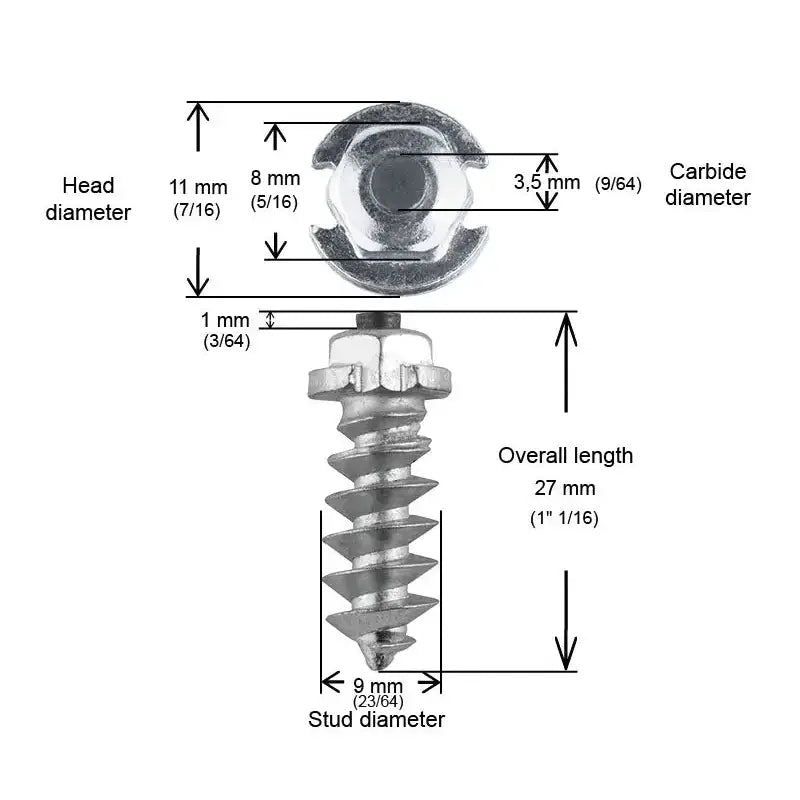 SS-25200 1’’ 25mm Shoulder Screw Studs Qty 200
