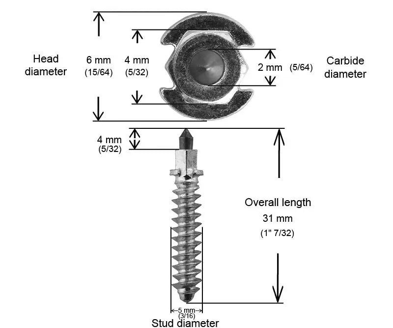 SS-32200R 1 1/4’’ 32mm Shoulder Studs Qty 200