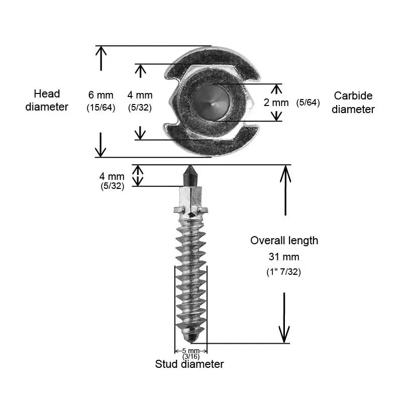 SS-32200R 1 1/4’’ 32mm Shoulder Studs Qty 200
