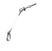 SS180007 Lewmar Anchor Ss 8' Lg Sprg Snap made from high-quality stainless steel, showcasing durable construction and a spring snap design for secure and easy attachment.