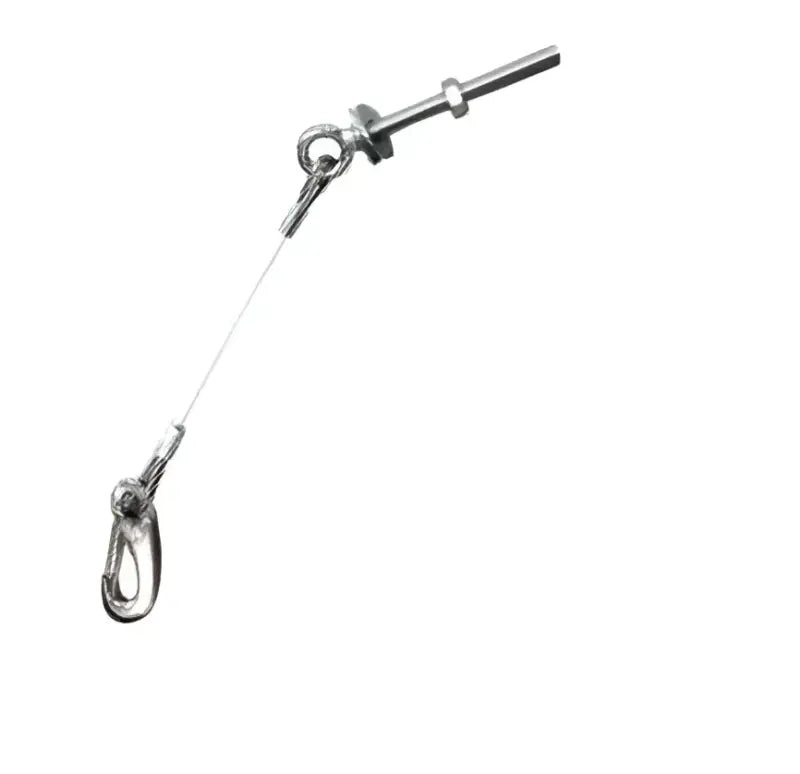SS180007 Lewmar Anchor Ss 8' Lg Sprg Snap made from high-quality stainless steel, showcasing durable construction and a spring snap design for secure and easy attachment.