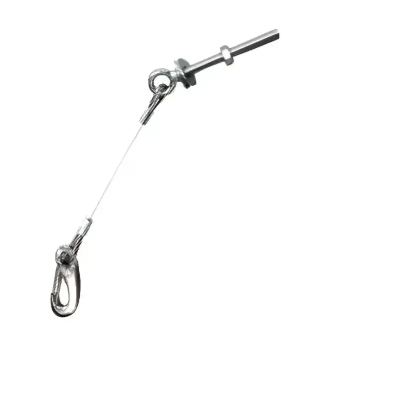 SS180007 Lewmar Anchor Ss 8' Lg Sprg Snap made from high-quality stainless steel, showcasing durable construction and a spring snap design for secure and easy attachment.