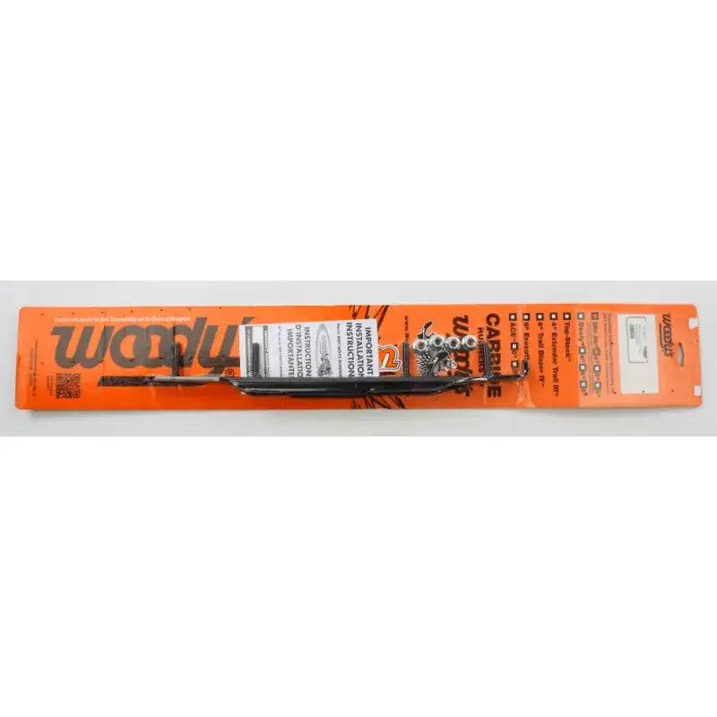 Slim Jim Dooly snowmobile track stud kit with carbide studs on bright orange card