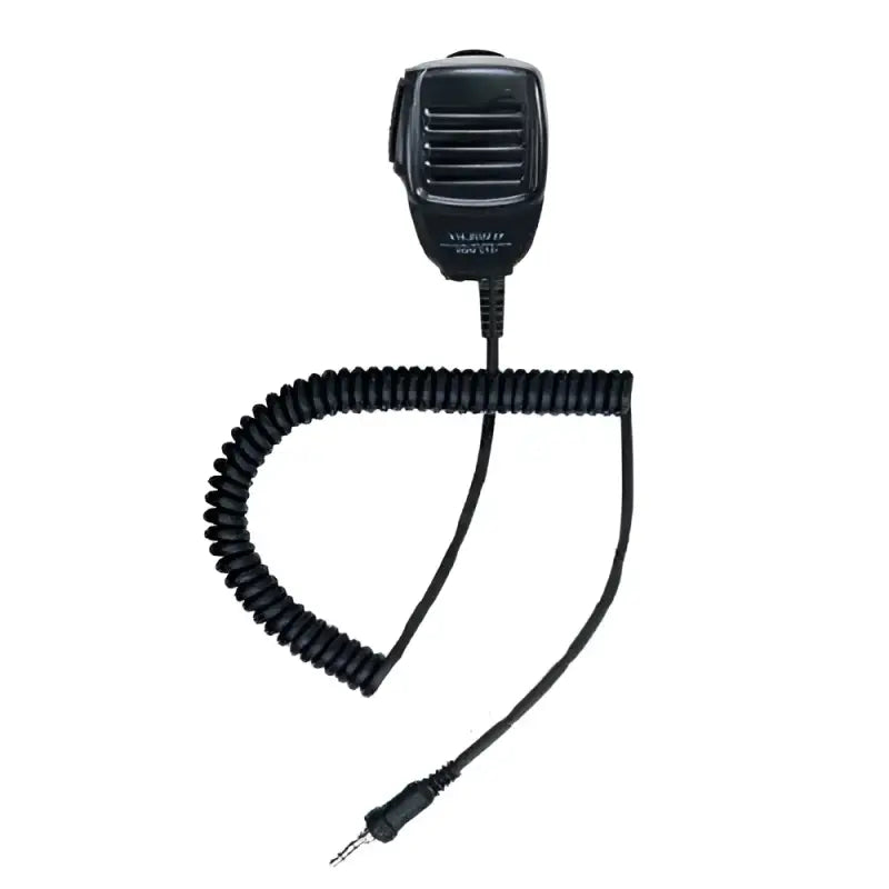 SSM17H Standard Compact Speaker Microphone with coiled cable and 3.5mm jack, durable and reliable for clear audio transmission.