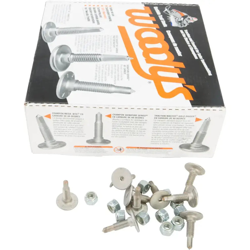 Box of SSP-1005-C Signature Series Trail Snowmobile Track Studs and Nuts
